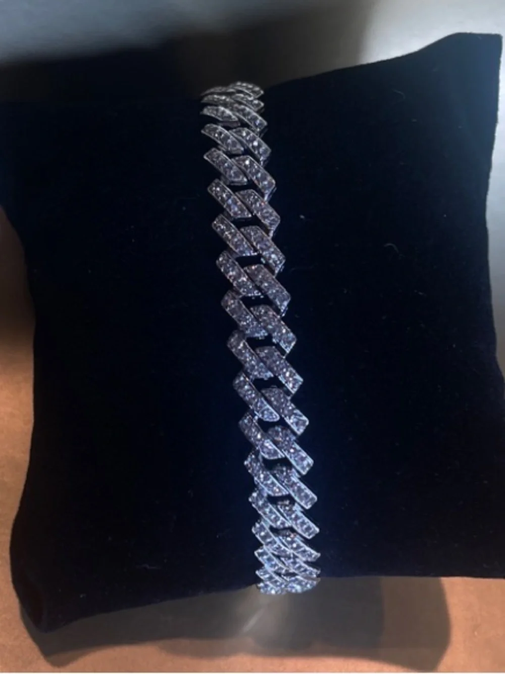 Invicta Iced Out Men’s Link Bracelet - Sparkling Crystals Men’s Bracelet 80863